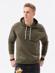 Vīriešu džemperis ar kapuci Ombre B979 olive cena un informācija | Vīriešu jakas | 220.lv