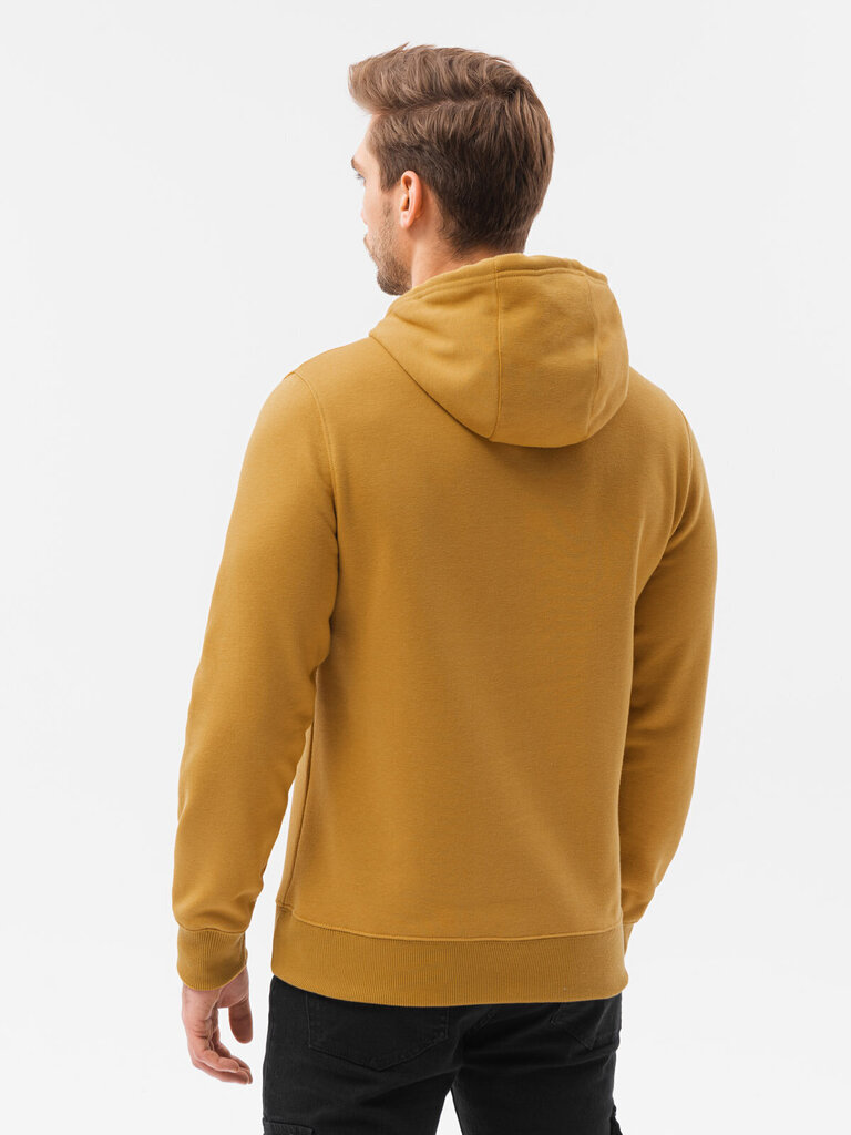 Vīriešu džemperis ar kapuci Ombre B979 brūns cena un informācija | Vīriešu jakas | 220.lv