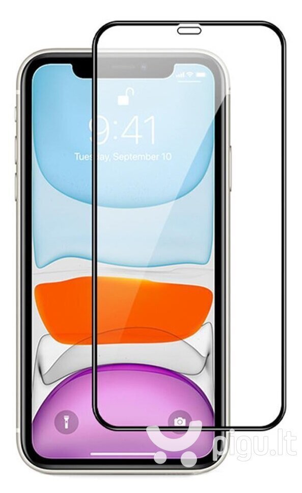 Ekrāna aizsargstikliņš 5D Full Glue iPhone 12 / 12 Pro Privacy cena un informācija | Ekrāna aizsargstikli | 220.lv