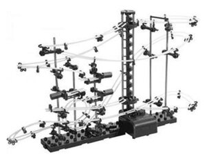 Гоночная трасса для шариков 60x18x8 см, 2 уровня цена и информация | Конструктор автомобилей игрушки для мальчиков | 220.lv