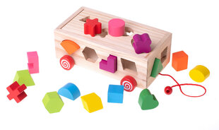 Развивающая деревянная игрушка для изучения форм цена и информация | Игрушки для малышей | 220.lv