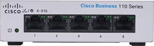 Коммутатор Cisco CBS110-5T-D-EU цена и информация | Коммутаторы (Switch) | 220.lv