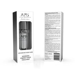 Тонизирующий спрей для кожи лица с 50% гидролатом кокоса APIS ADVANCED SKIN CARE MORNING ENERGY SHOT FACE MIST, 50 мл цена и информация | Средства для очищения лица | 220.lv