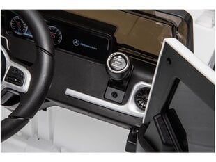 Электромобиль детский Mercedes G500 белый цена и информация | Электромобили для детей | 220.lv