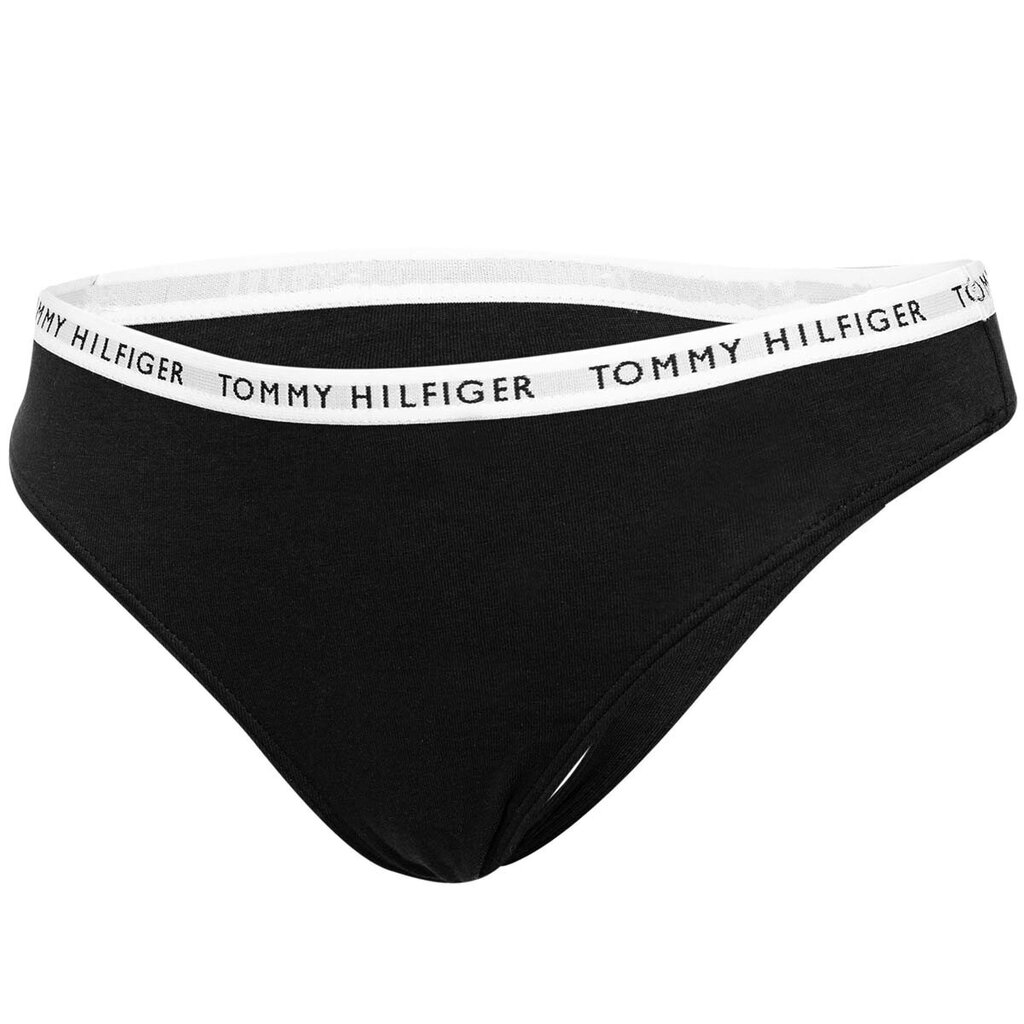 Apakšbikses sievietēm Tommy Hilfiger, 3 pāri, THONG, melnas UW0UW02829 0R7 42160 cena un informācija | Sieviešu biksītes | 220.lv