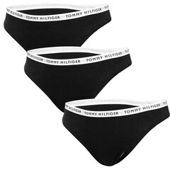 Трусики женские Tommy Hilfiger, 3 пары, THONG, черные UW0UW02829 0R7 42160 цена и информация | Трусики | 220.lv