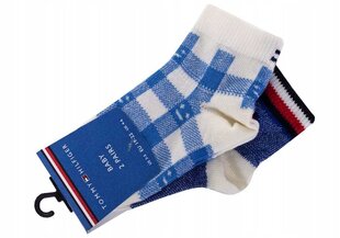 Детские носки Tommy Hilfiger, 2 пары, синие, 100002321 002 38311 цена и информация | Носки, колготки для мальчиков | 220.lv