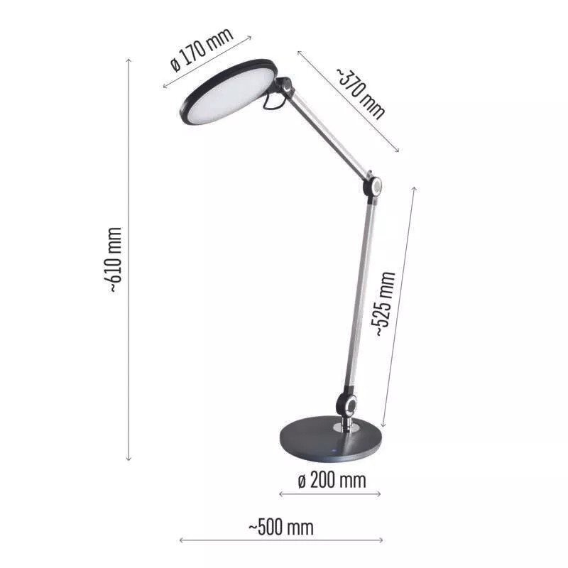 LED galda lampa Karen ar bezvadu lādēšanas ierīci цена и информация | Galda lampas | 220.lv