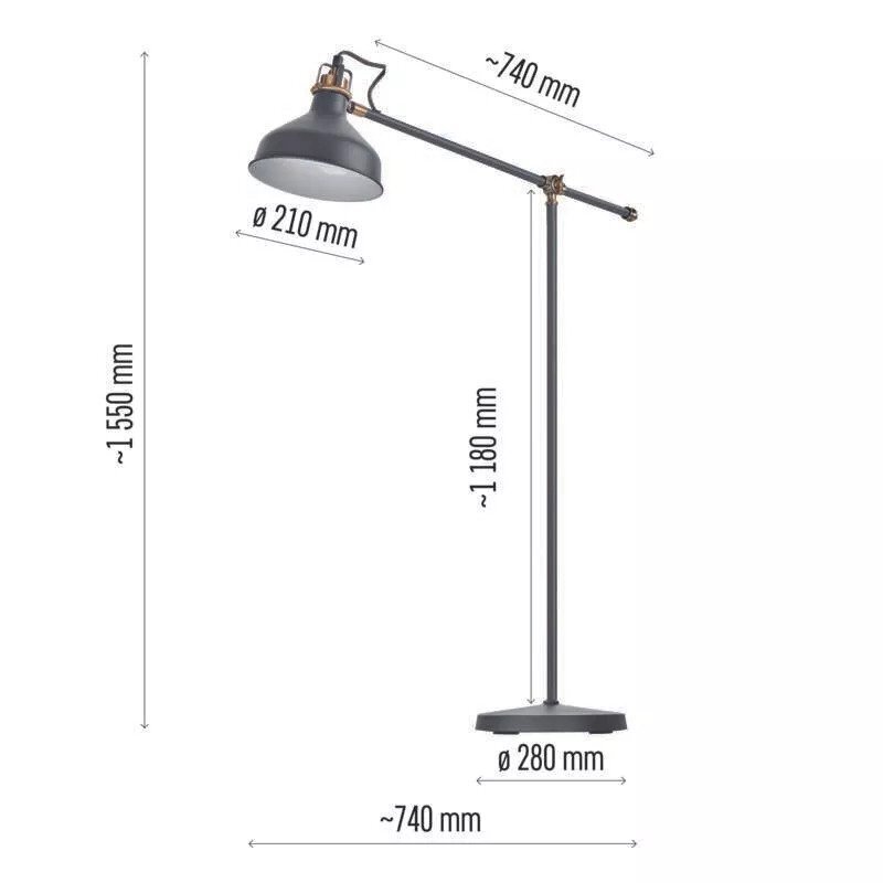 Stāvlampa ARTHUR E27 cena un informācija | Stāvlampas | 220.lv