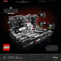 75329 LEGO® Star Wars™ Diorāma: Death Star™ Trench Run cena un informācija | Konstruktori | 220.lv