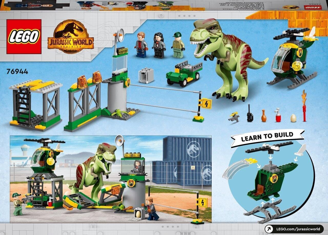 76944 LEGO® Jurassic World Tiranozaura izlaušanās cena un informācija | Konstruktori | 220.lv