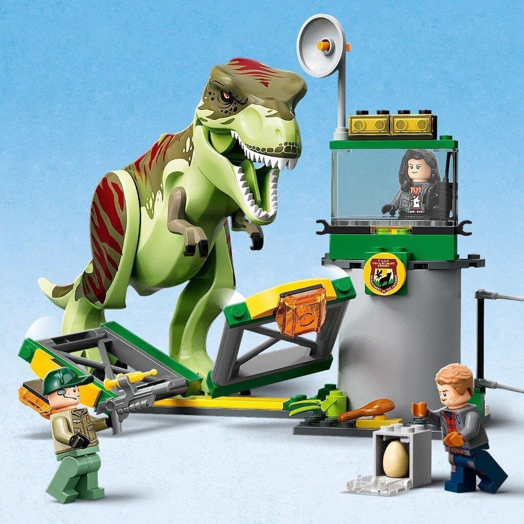 76944 LEGO® Jurassic World Tiranozaura izlaušanās cena un informācija | Konstruktori | 220.lv