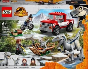 76946 LEGO® Jurassic World Velociraptoru Blū un Betas notveršana цена и информация | Конструкторы и кубики | 220.lv