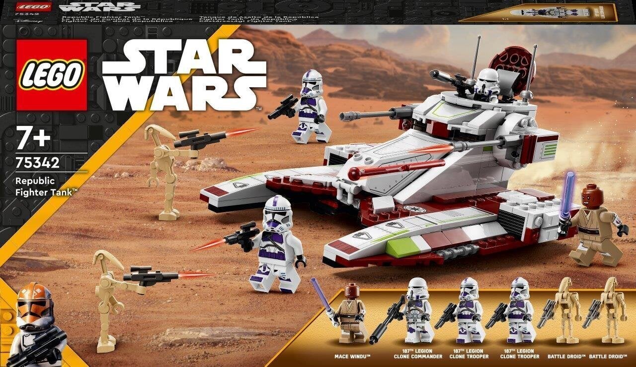 75342 LEGO® Star Wars Боевой танк Республики цена | 220.lv