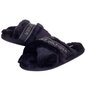 Iešļūcenes sievietēm Tommy Hilfiger TH SHINY WEBBING FURRY SLIPPER, melnas FW0FW06092 BDS 42008 cena un informācija | Iešļūcenes, čības sievietēm | 220.lv