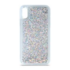 Liquid Sparkle TPU case for Samsung A40 silver цена и информация | Чехлы для телефонов | 220.lv