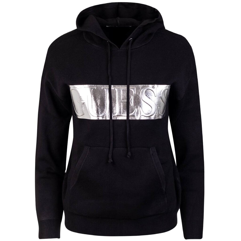 Džemperis sievietēm Guess GEMMA HOODIE SWTR, melns W1BR26Z26I0 JBLK 40172 цена и информация | Sieviešu džemperi | 220.lv