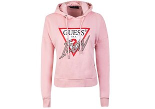 Džemperis sievietēm Guess ICONIC HOOD SWEATSHIRT, rozā W1BQ09K68I1 G6K6 40142 cena un informācija | Sieviešu džemperi | 220.lv