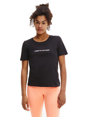Женская футболка Tommy Hilfiger T-SHIRT REGULAR C-NK GRAPHIC TEE SS, черная S10S101016 BDS 40383 цена и информация | Футболка женская | 220.lv