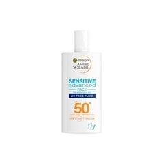 Sejas sauļošanās krēms Garnier Sensitive Advanced Face UV SPF50 40 ml цена и информация | Кремы от загара | 220.lv