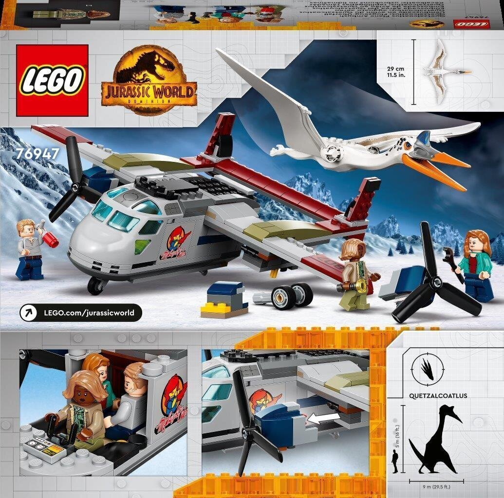 76947 LEGO® Jurassic World Kecalkoatla lidmašīnas uzbrukums cena un informācija | Konstruktori | 220.lv