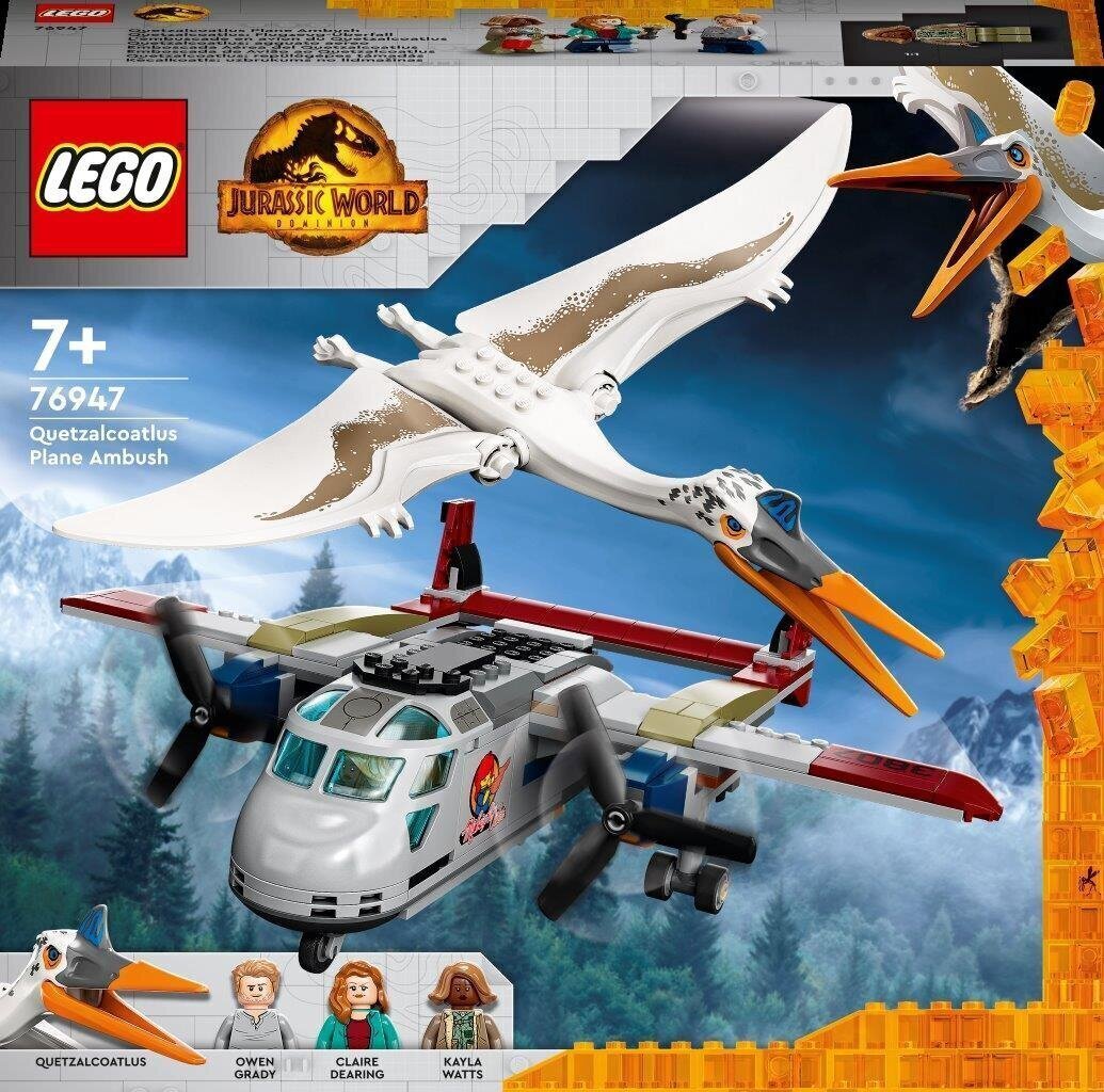 76947 LEGO® Jurassic World Kecalkoatla lidmašīnas uzbrukums cena un informācija | Konstruktori | 220.lv