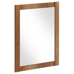 Vannas istabas spogulis Hakano Aston, 80x60 cm, brūns cena un informācija | Vannas istabas spoguļi | 220.lv