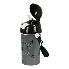 Бутылка с водой BlackFit8 Skull, чёрный/серый цвет, 500 мл цена и информация | Бутылки для воды | 220.lv