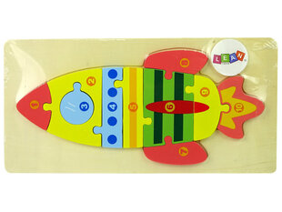 Koka puzle - Raķete cena un informācija | Rotaļlietas zīdaiņiem | 220.lv