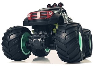 Tālvadības automašīna "Off-Road Big Wheels“, melni zaļa cena un informācija | Rotaļlietas zēniem | 220.lv