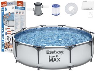 Baseins Bestway „Steel Pro Max" 305 x 76 cm cena un informācija | Baseini | 220.lv