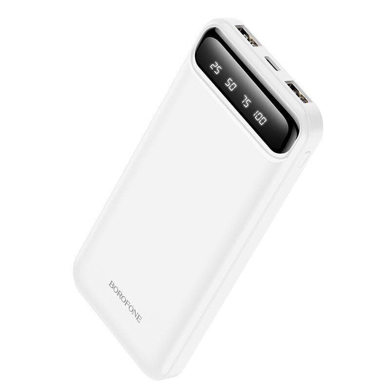 Ārējais-akumulators, Power Bank Borofone BJ14 Type-C microUSB 2*USB (2A) 10000mAh, balts cena un informācija | Lādētāji-akumulatori (Power bank) | 220.lv