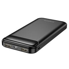 Внешний аккумулятор Power Bank Borofone BJ14 Type-C microUSB 2*USB (2A)  10000mAh черный цена и информация | Зарядные устройства Power bank | 220.lv