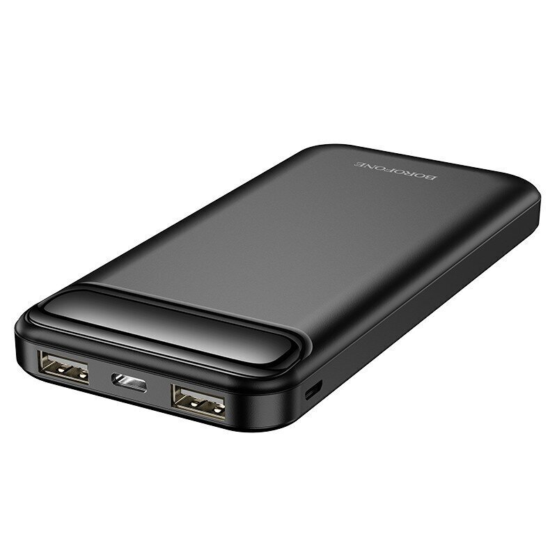 Ārējais-akumulators, Power Bank Borofone BJ14 Type-C microUSB 2*USB (2A) 10000mAh, melns cena un informācija | Lādētāji-akumulatori (Power bank) | 220.lv