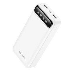 Внешний аккумулятор Power Bank Borofone BJ14A, 2xUSB, 20000mAh, белый цена и информация | Зарядные устройства Power bank | 220.lv