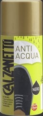 Calzanetto aerosols aizsardzībai pret ūdeni un netīrumiem, melns, 200 ml cena un informācija | Līdzekļi apģērbu un apavu kopšanai | 220.lv