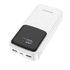 Внешний аккумулятор Power Bank Borofone BJ17A Type-C microUSB 2*USB (2.1A), 20000mAh, чёрный цена и информация | Зарядные устройства Power bank | 220.lv