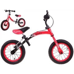 Līdzsvara velosipēds, Boomerang 10-12 ”, sarkans cena un informācija | Balansa velosipēdi | 220.lv