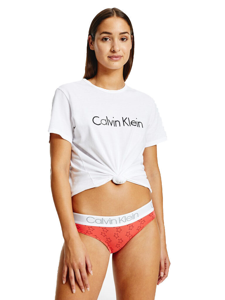 Biksītes-bikini sievietēm CALVIN KLEIN, 1 pāris, sarkanas 000QD3752E W2Q 40716 cena un informācija | Sieviešu biksītes | 220.lv