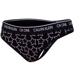 Apakšbikses-stringi sievietēm Calvin Klein THONG (AVERAGE), melnas 000QF5733E V52 40609 cena un informācija | Sieviešu biksītes | 220.lv