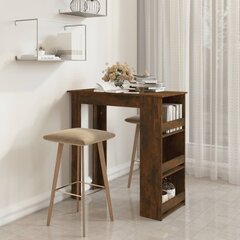 vidaXL bāra galds ar plauktu, ozolkoka krāsā, 102x50x103,5 cm cena un informācija | Virtuves galdi, ēdamgaldi | 220.lv