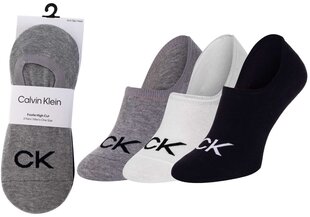 Zeķes vīriešiem Calvin Klein, 3 pāri, melnas/baltas/pelēkas 701218723 003 39816 цена и информация | Мужские носки | 220.lv