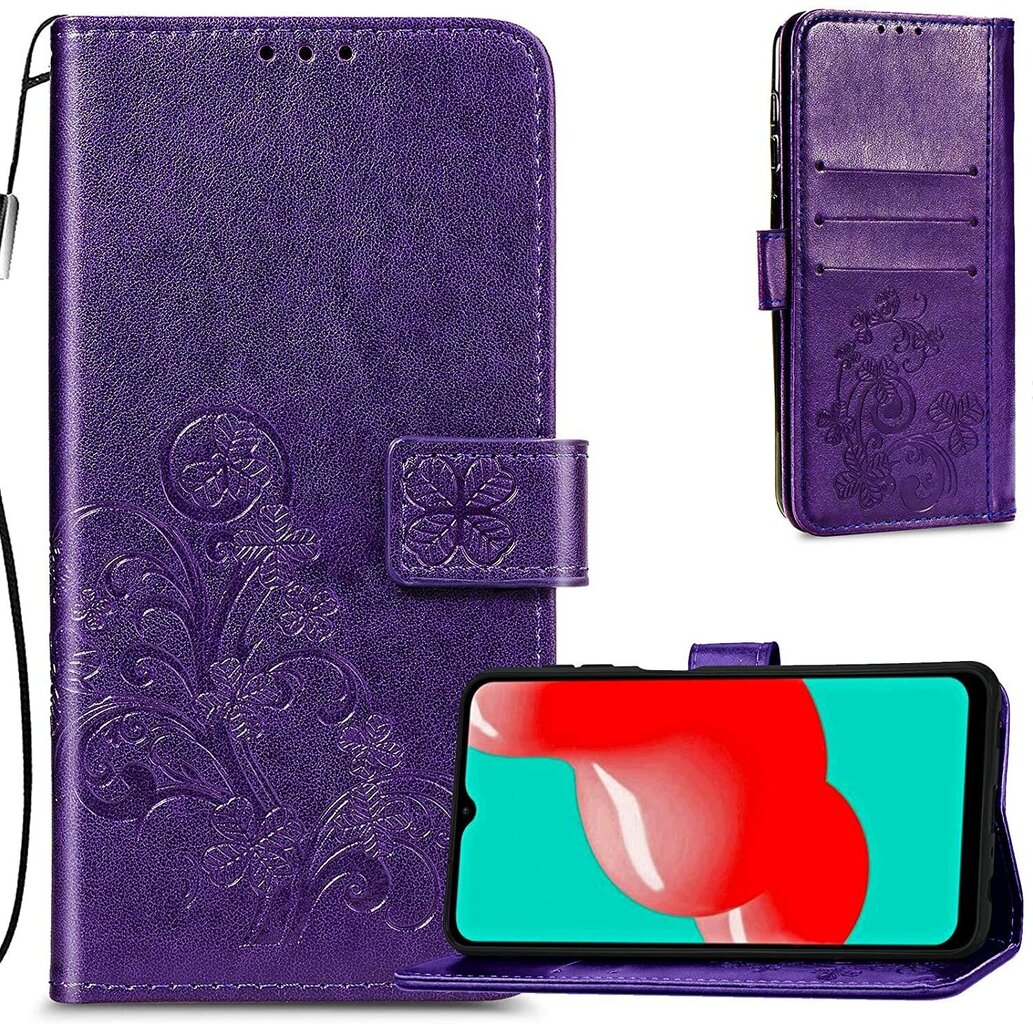 Maciņš Flower Book Samsung A125 A12/M127 M12, violets цена и информация | Telefonu vāciņi, maciņi | 220.lv