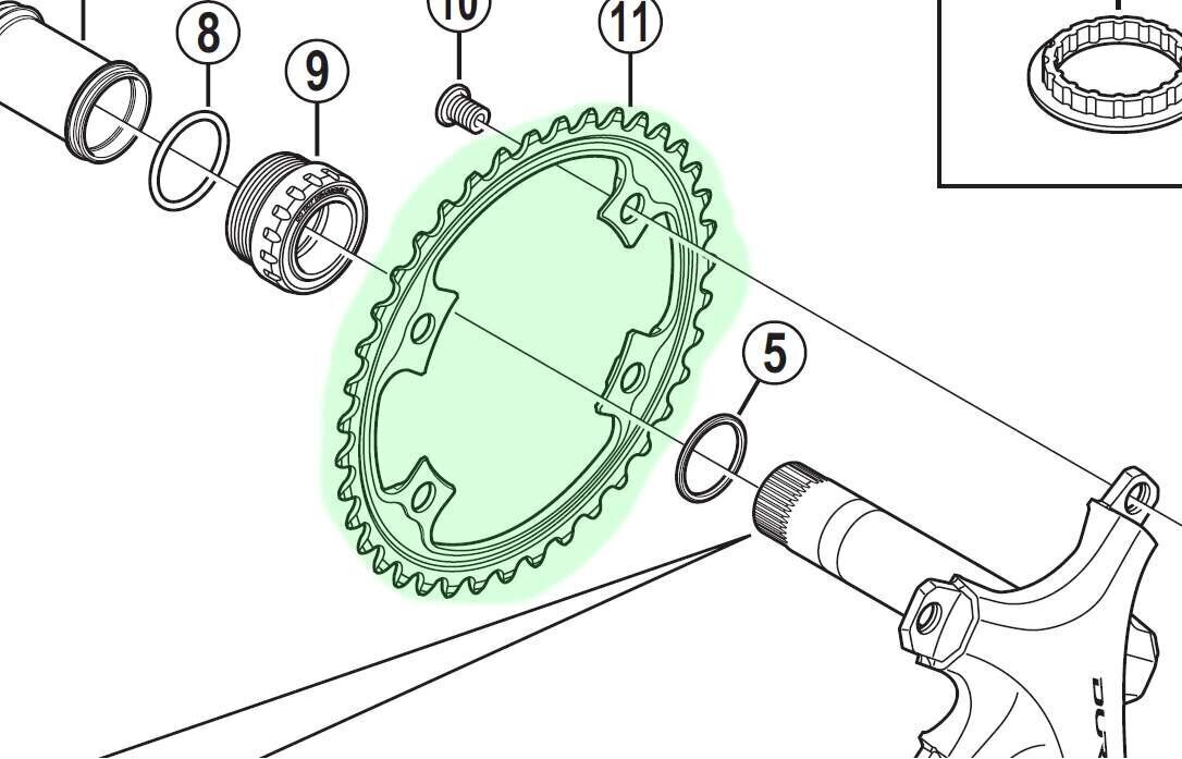 Shimano Dura-Ace FC-9000 34T MA priekšējā velosipēda zvaigzne cena un informācija | Citas velosipēdu rezerves daļas | 220.lv