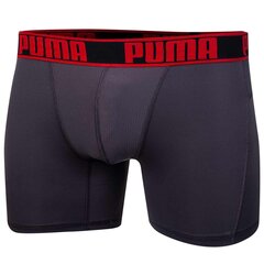 Apakšbikses vīriešiem Puma ACTIVE BOXER, 2 pāri, pelēkas/sarkanas 906950 13 41583 cena un informācija | Vīriešu apakšbikses | 220.lv