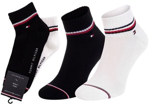 Мужские носки Tommy Hilfiger 2 пары, черные/белые 40956 цена и информация | Мужские носки | 220.lv