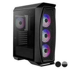 Micro ATX/Mini ITX / ATX Midtower Korpuss Aerocool Aero One Frost RGB LED Ø 12 cm: Krāsa - Melns cena un informācija | Datoru korpusi | 220.lv