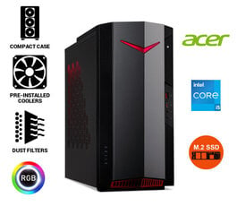 Acer Nitro 50 i5-11400 8GB 256GB Windows 10 Stacionārais dators cena un informācija | Stacionārie datori | 220.lv