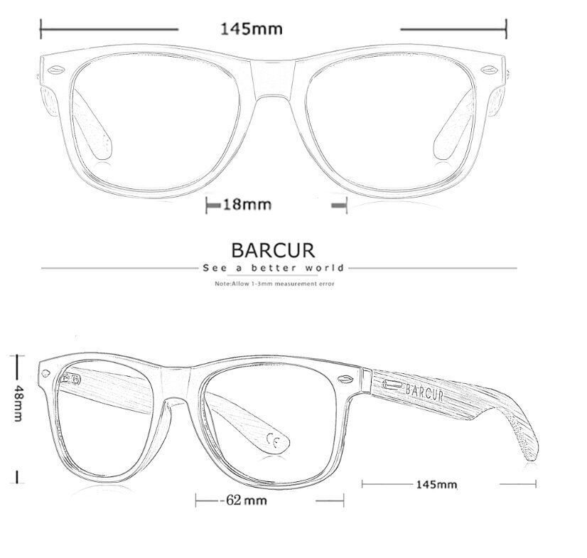 BARCUR polarizētās saulesbrilles vīriešiem un sievietēm, UV400 cena un informācija | Saulesbrilles  vīriešiem | 220.lv