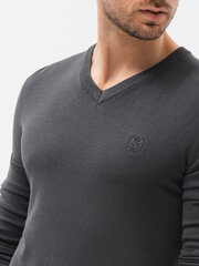 Vīriešu džemperis Ombre E191 tumši pelēks cena un informācija | Vīriešu džemperi | 220.lv